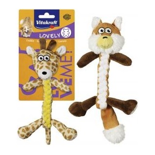 Vitakraft Spielzeug für Hunde Fuchs/Giraffe geknotet