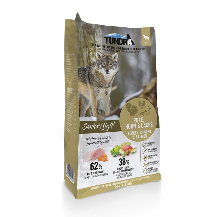 Tundra Dog Senior/Light Pute, Huhn & Lachs 3,18kg