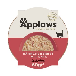 Applaws Cat saftige Hühnerbrust mit Ente 10x60g