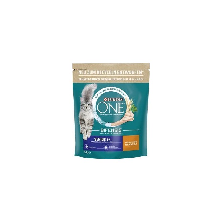 Purina One Bifensis Senior 7+ Reich an Huhn und Vollkorn-Getreide