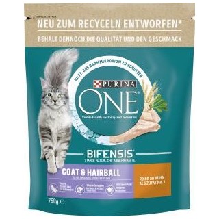 Purina One Bifensis Coat & Hairball Reich an Huhn