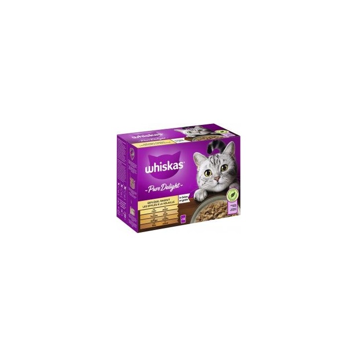 Whiskas Pure Delight Geflügel Ragout in Gelee