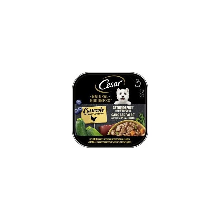 Cesar Natural Goodness Casserole in Sause mit Huhn