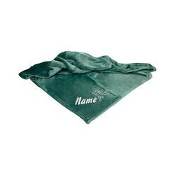 Schecker - Bestickte Mikrofaserdecke Premium [Saphir - Sterne mit Name]