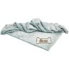 Schecker - Bestickte Mikrofaserdecke Premium [Aquablau - Knochen mit Name]
