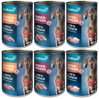 ZooRoyal Herzen Mixpaket 6x400g