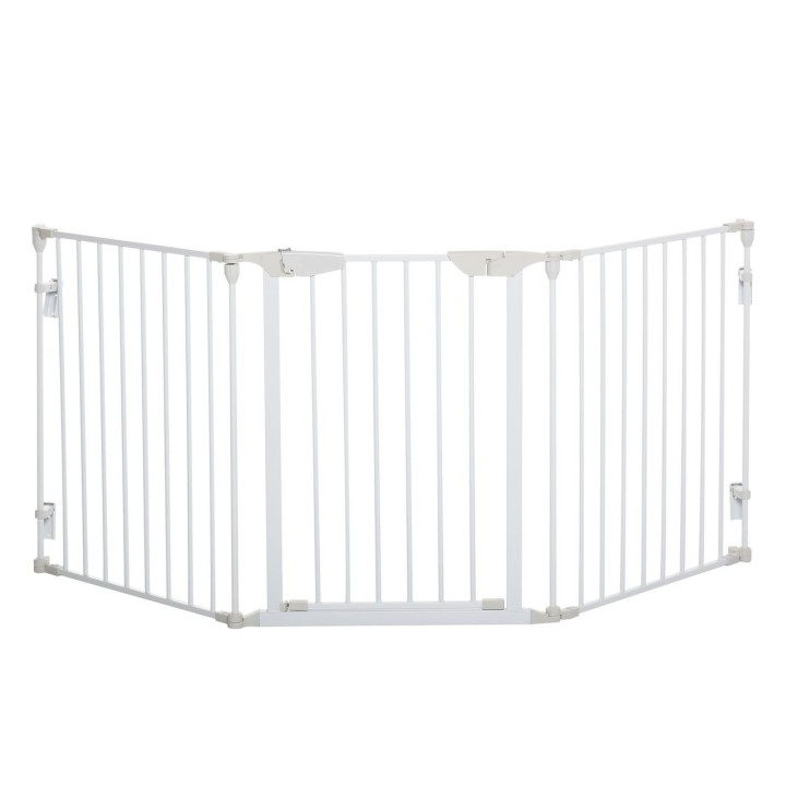 Absperrgitter für Hunde Schutzgitter Hundegitter 3 Elemente Kunststoff