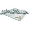 Schecker - Bestickte Mikrofaserdecke Premium [Aquablau - Hund mit Name]