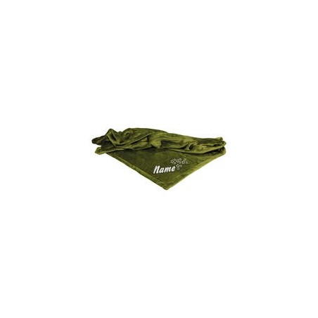 Schecker - Bestickte Mikrofaserdecke Premium [Guacamole - Sterne mit Name]