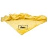 Schecker - Bestickte Mikrofaserdecke Premium [Sonnengelb - Knochen mit Name]