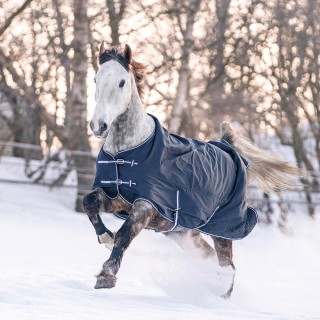 HKM Regendecke Economic mit Polarfleece 0g dunkelblau