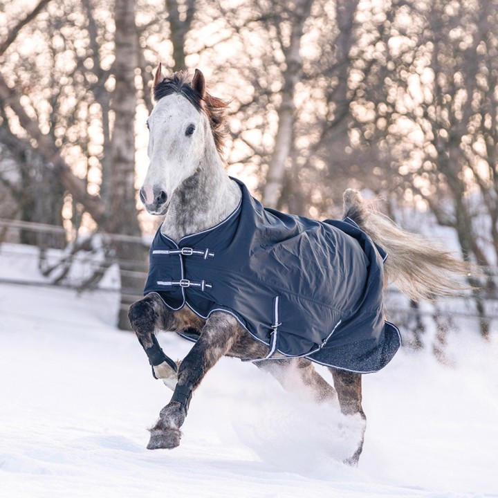 HKM Regendecke Economic mit Polarfleece 0g dunkelblau