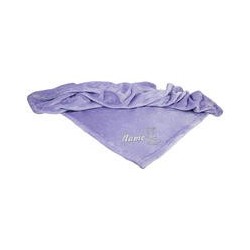 Schecker - Bestickte Mikrofaserdecke Premium [Lavendel - Hund mit Name]