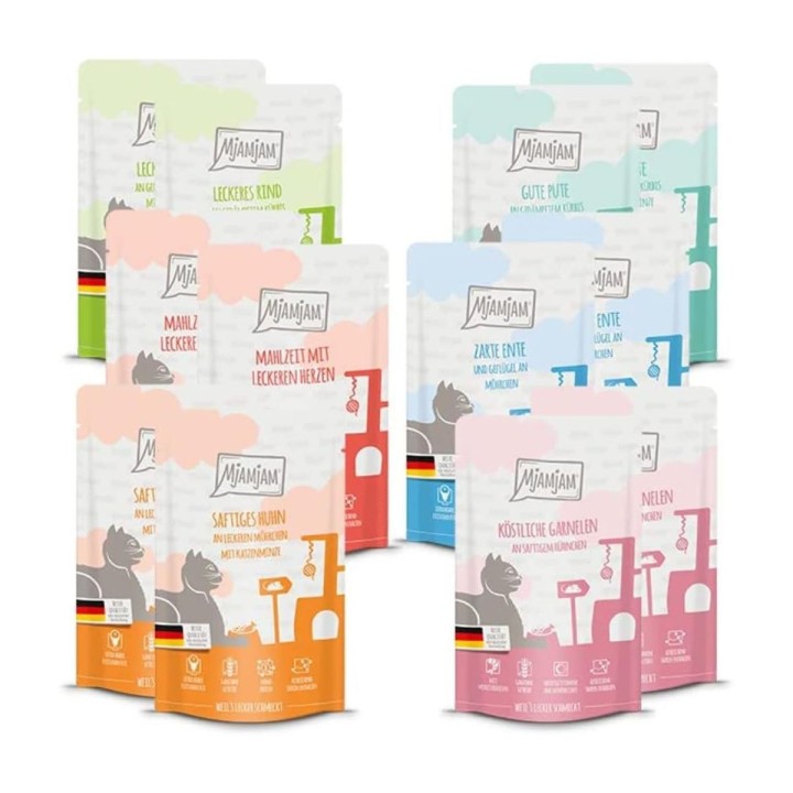 MjAMjAM Quetschie Probierpaket 3 12x125g