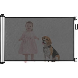 COSTWAY Türschutzgitter 0-140cm ausziehbar