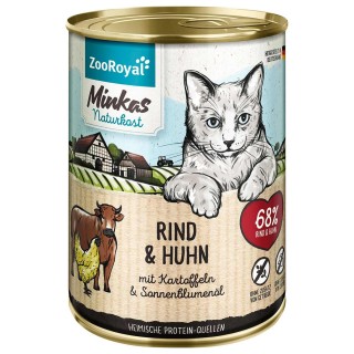 ZooRoyal Minkas Rind und Huhn mit Kartoffeln 400g