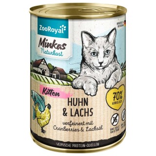 ZooRoyal Minkas Kitten Huhn und Lachs 400g