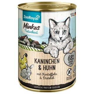 ZooRoyal Minkas Kaninchen und Huhn mit Kartoffeln 400g