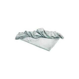 Schecker - Bestickte Mikrofaserdecke Premium [Aquablau - ohne Bestickung]