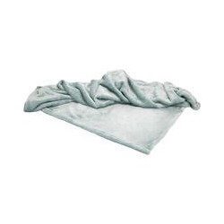 Schecker - Bestickte Mikrofaserdecke Premium [Aquablau - ohne Bestickung]
