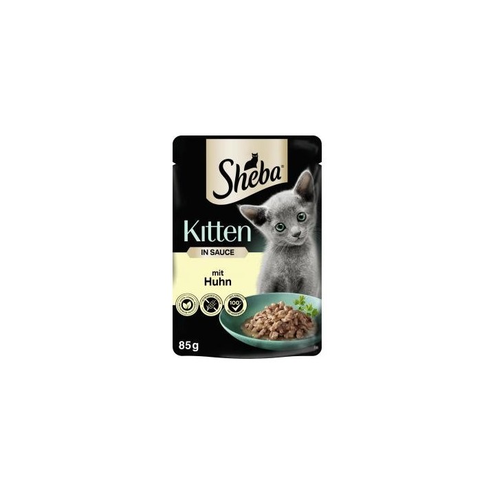 Sheba Kitten in Sauce mit Huhn