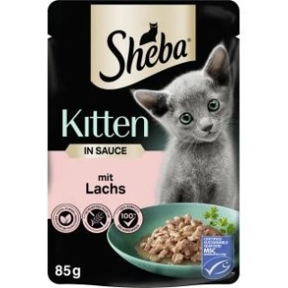 Sheba Kitten in Sauce mit Lachs