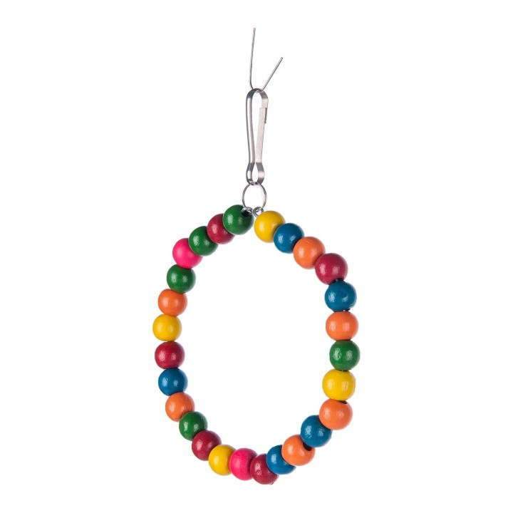 10 Stück Vogelspielzeug für Papageienschaukel, Kletterseil, Leiter, Kauspielzeug mit Glocken, Nest-Hängespielzeug für bunt