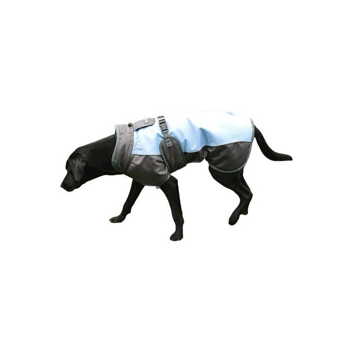 Wasserdichter Hundemantel von Henry Wag XS grau/blau
