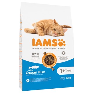 Sparpaket IAMS 2 x Großgebinde - Ausgewachsene Katzen Seefisch - 2 x 10 kg