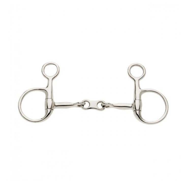 Lorina French Link Hanging Cheek Snaffle 5in silber