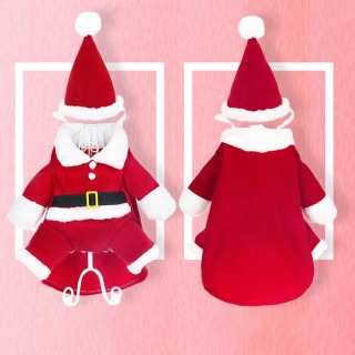 Neues Winter-Haustier-Transformationspaket, lustige dreidimensionale Hunde-Weihnachtskleidung, Weihnachtsmann-Hund XS