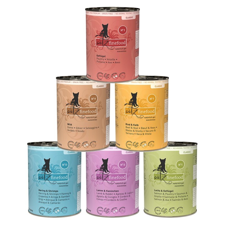 catz finefood 6 x 400 g - Mixpaket 1 (6 Sorten)