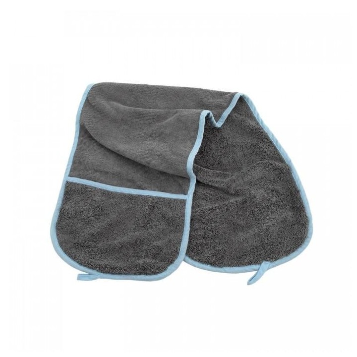 Furrish Mikrofleece-Hundehandtuch One Size schwarz/blau