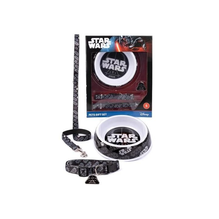 Star Wars Hundehalsband-Set M schwarz