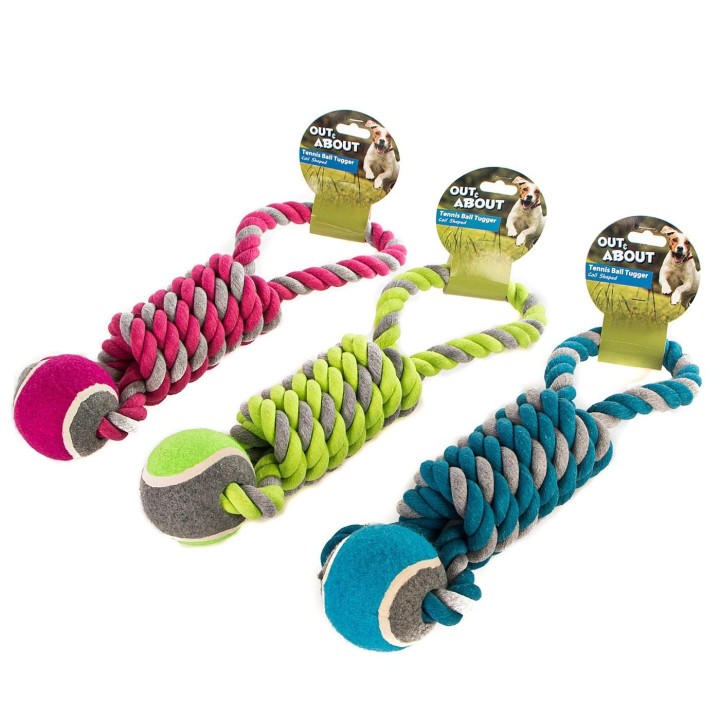 Happypet Tennis Ball Tugger - Piłka Tenisowa Z Sznurem