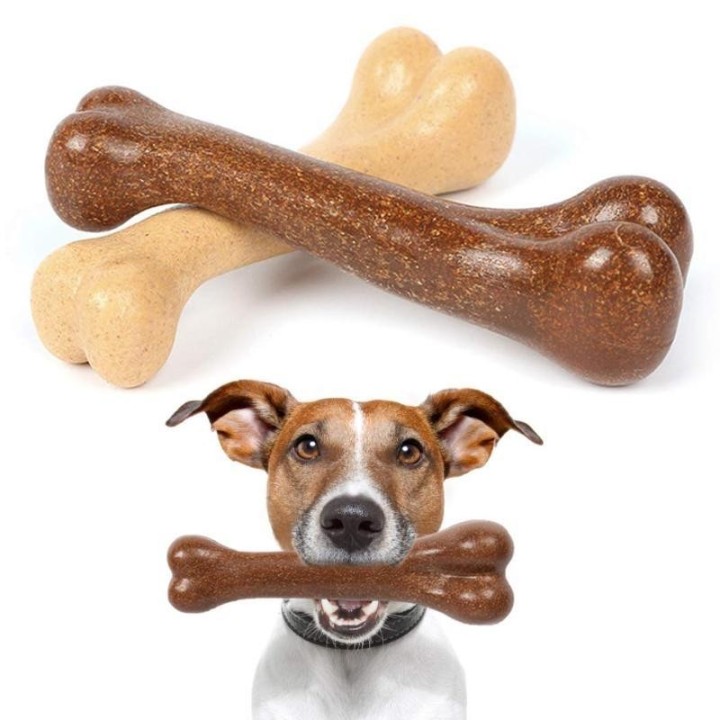 1Pc Haustier Zähne Schleifen Spielzeug Knochen Rindfleisch Geschmack Stick Tragen Beständig Biss Beständig Interaktives Train