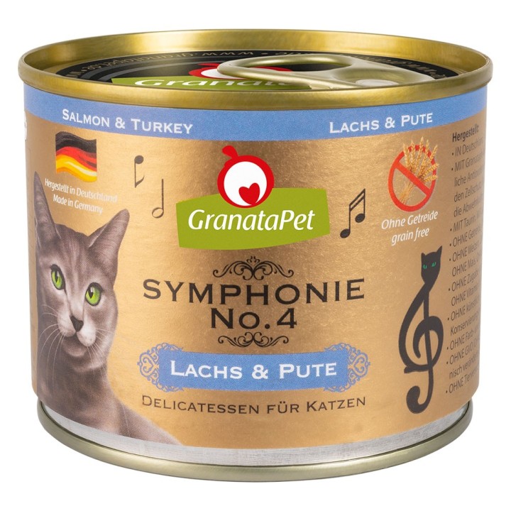 GranataPet Symphonie 6 x 200 g - Lachs & Pute