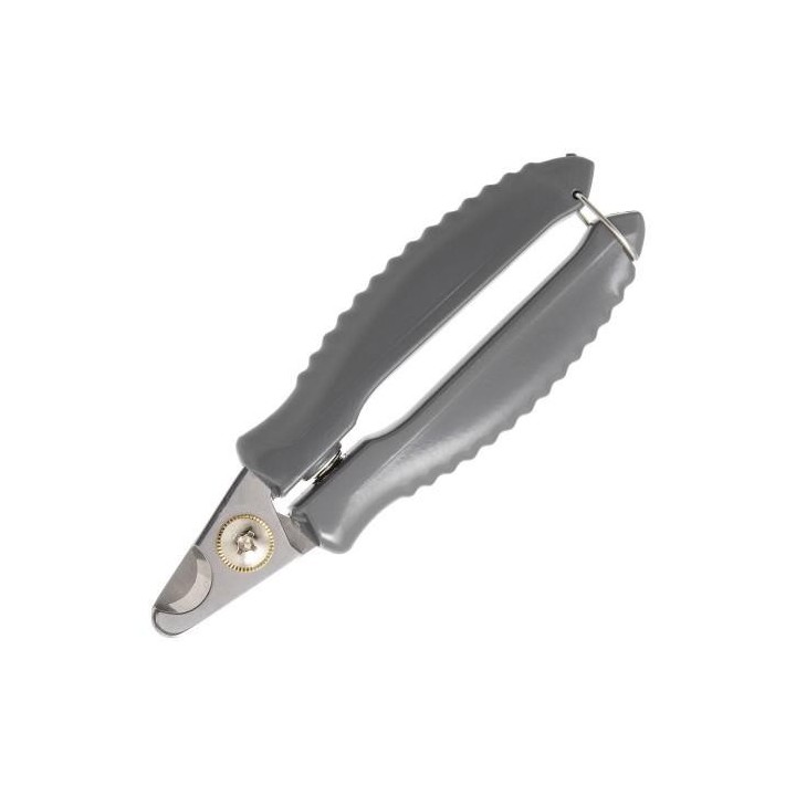 Pelziger Hund Nagelknipser S grau