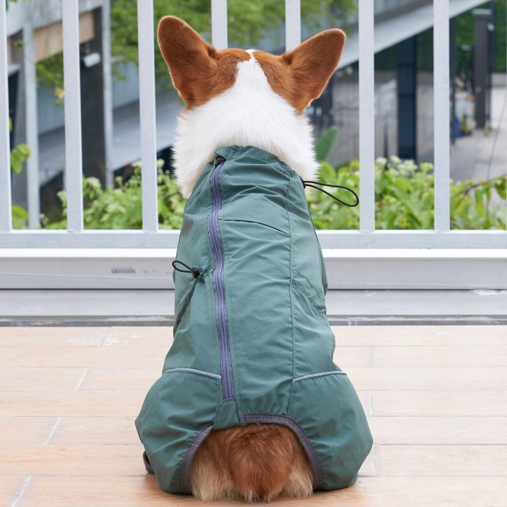 Hundejacke für die Vorderbeine, wasserdicht, reflektierend, Outdoor-Regenmantel für kleine, mittelgroße und große Hunde XX-La