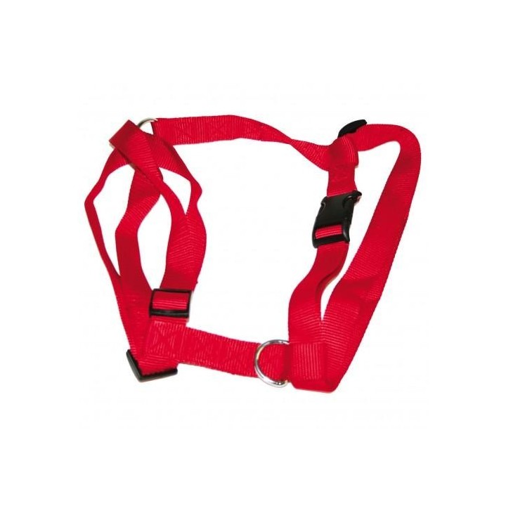 Vital Pet Products Verstellbares Hundegeschirr aus Nylon 25mm x rot