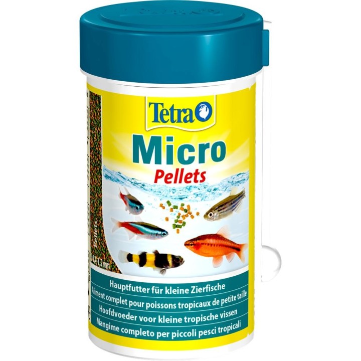 Tetra Micro Pellets 100 ml - Pokarm Drobny Wybarwiający