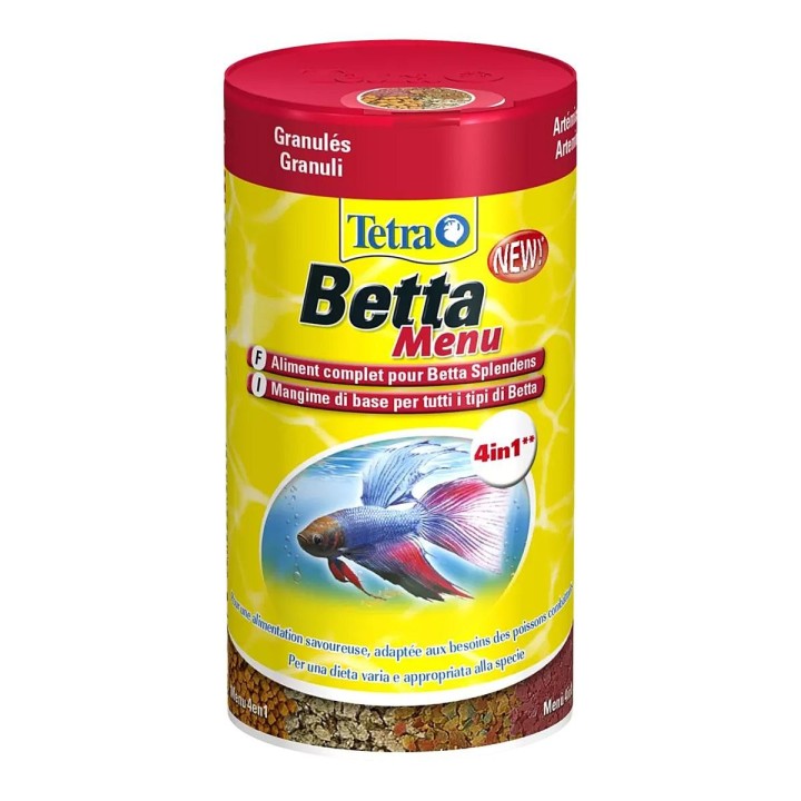 Tetra Betta Menu 4W1 100Ml - 4er Futtermischung für Kampffische