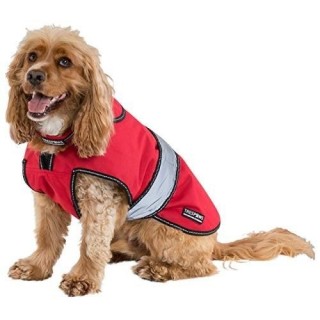 Trespass Duke Wetterfeste Hundejacke mit herausnehmbarem Innenfleece XXS rot