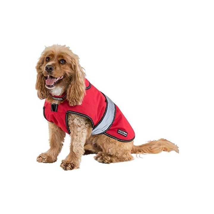 Trespass Duke Wetterfeste Hundejacke mit herausnehmbarem Innenfleece XXS rot
