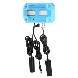 Professionelles 3-in-1-pH/TDS/TEMP-Messgerät, Wasserdetektor, digitales Multi-Parameter-LCD-Tri-Meter US Plug blau