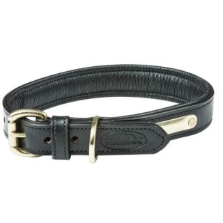 Weatherbeeta gepolstertes Hundehalsband aus Leder XS schwarz