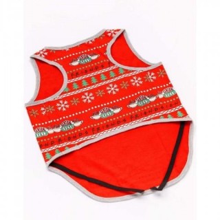 Friends Central Perk Weihnachtshundepyjama M rot