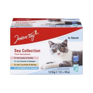 Jeden Tag Katze Sea Collection Fisch-Variationen in Sauce
