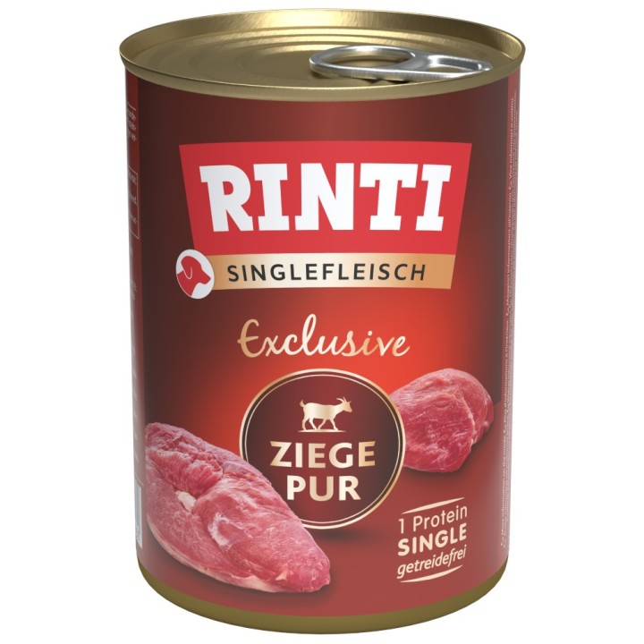 RINTI Singlefleisch 24 x 400 g - Exclusive Ziege pur