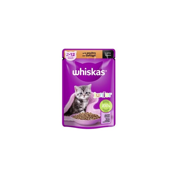 Whiskas Junior mit Geflügel in Sauce
